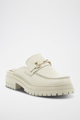 Leren Clogs Admete Beige