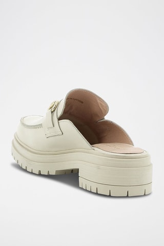 Leren Clogs Admete Beige
