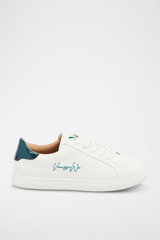Sneakers Wit en Smaragdgroen 