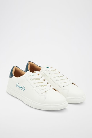 Sneakers Wit en Smaragdgroen 
