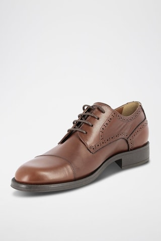 Stringate in pelle Paleck - Marrone