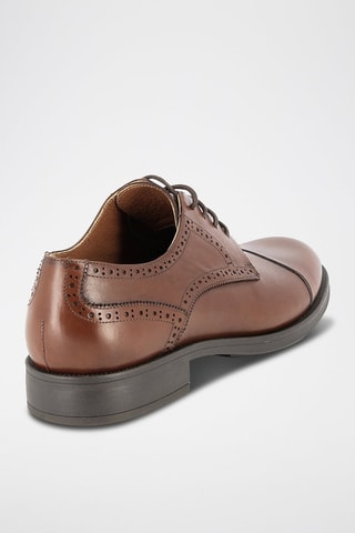 Stringate in pelle Paleck - Marrone