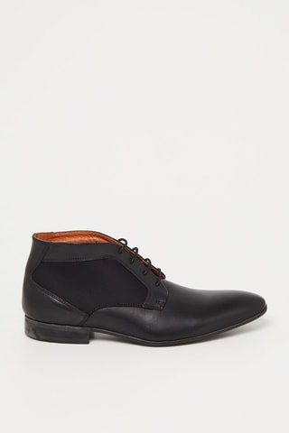 Stringate in pelle Stefan - Nero