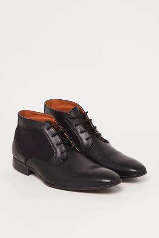Stringate in pelle Stefan - Nero