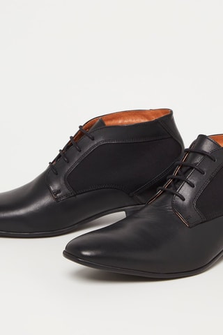 Stringate in pelle Stefan - Nero