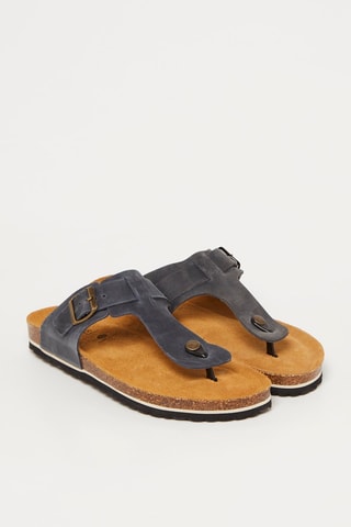 Sandali in pelle Nozay - Blu