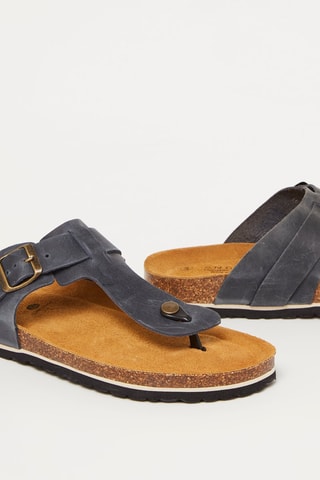 Sandali in pelle Nozay - Blu