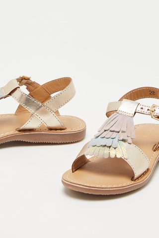 Leren Sandalen Mermaid - Goudkleurig