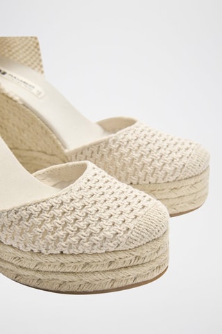 Espadrilles compensées - Ecru