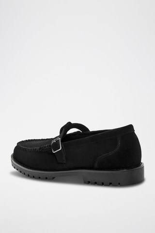 Mocassins en nubuck - Noir