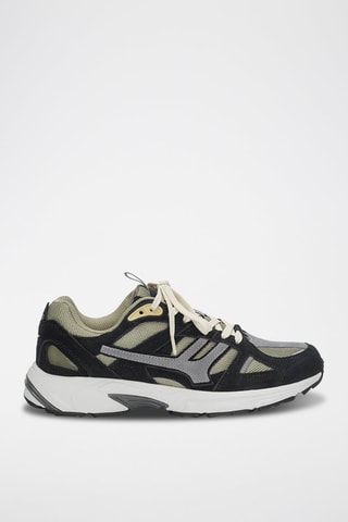 Baskets en nubuck - Kaki