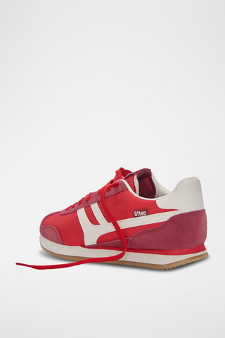 Baskets en cuir - Rouge