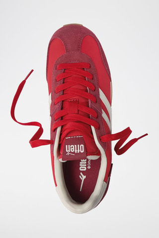 Baskets en cuir - Rouge