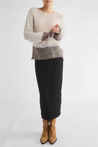 Pull - Beige et gris