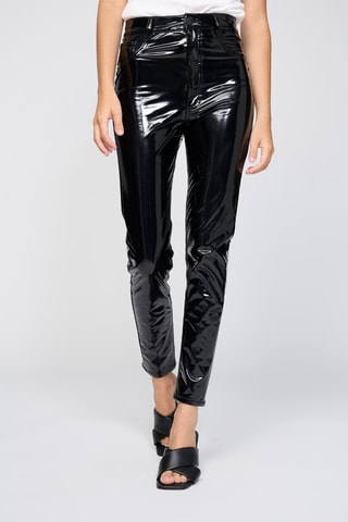 Pantalon skinny 7/8 taille haute - Noir