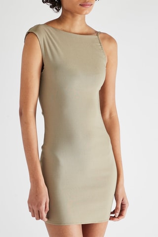 Robe fourreau sans manches - Kaki
