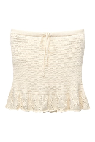 Jupe droite - Beige