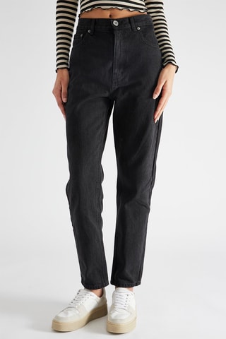 Jean mom taille haute - Noir