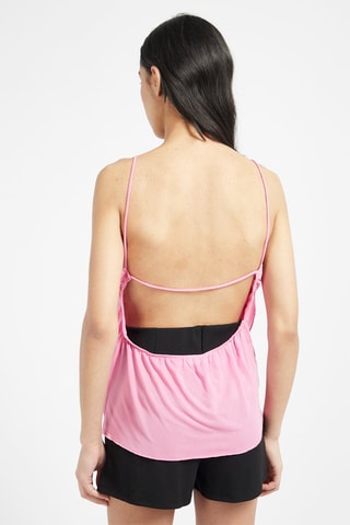 Top drapé Rose