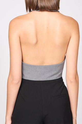 Crop top - Gris chiné