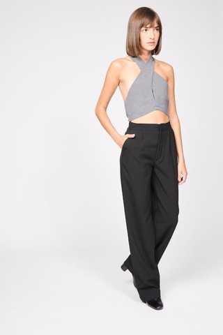 Crop top - Gris chiné