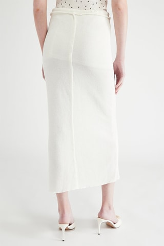 Jupe midi - Blanc