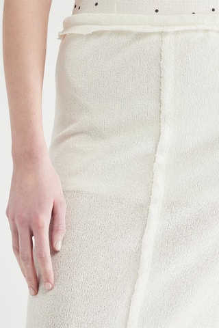 Jupe midi - Blanc
