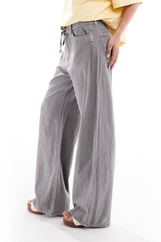 Jean wide legs - Gris