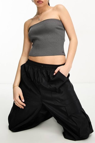 Top bustier en laine - Gris