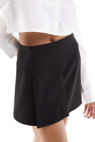 Jupe-short taille haute - Noir