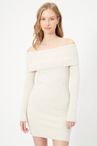 Robe pull Ecru