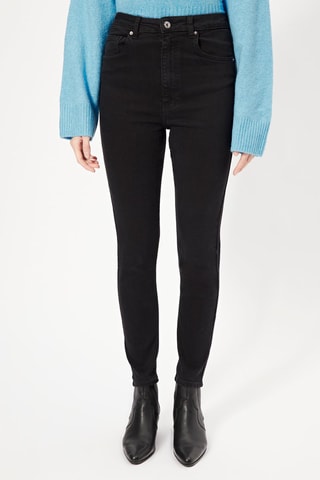 Jean skinny taille haute Noir