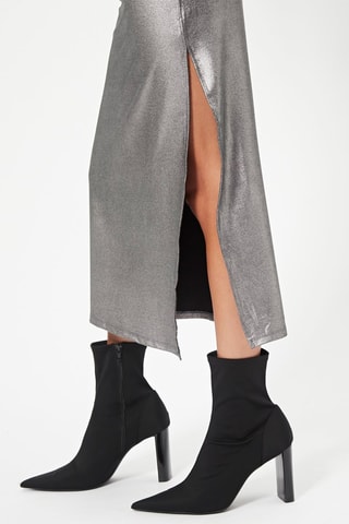 Robe midi Argenté