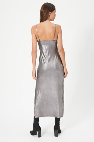 Robe midi Argenté