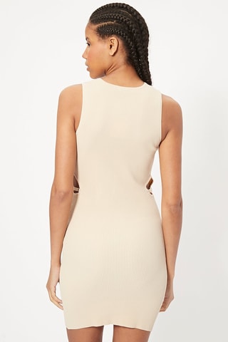 Robe fourreau Beige