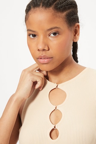 Robe fourreau Beige