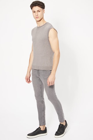 Jean skinny - Gris clair