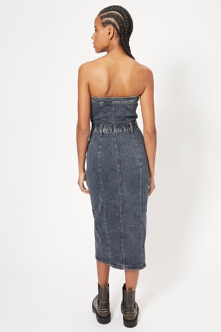 Robe bustier en jean - Bleu foncé