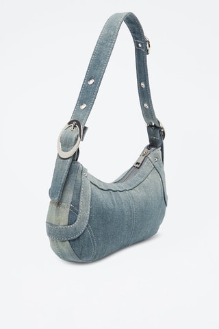 Sac porté épaule en jean - Bleu