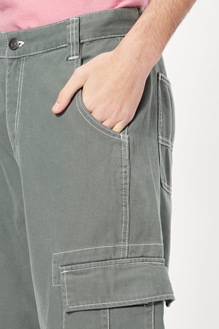 Pantalon cargo Vert d’eau