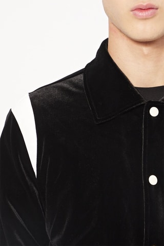 Bomber en velours - Noir