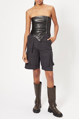 Crop top bustier - Noir