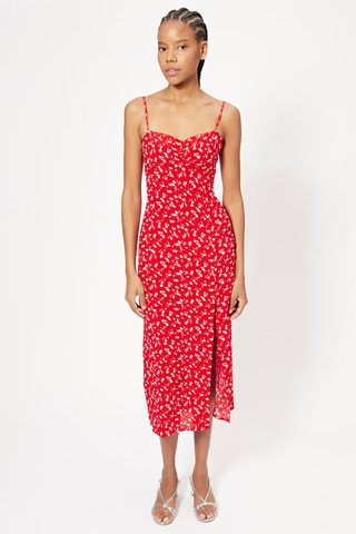 Robe midi - Rouge