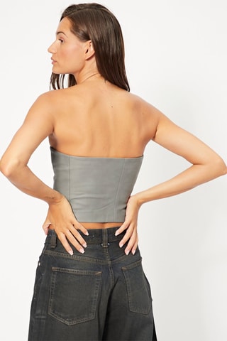 Crop top bustier - Gris