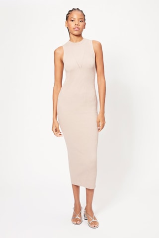 Robe midi - Beige
