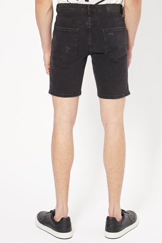 Bermuda skinny en jean - Noir