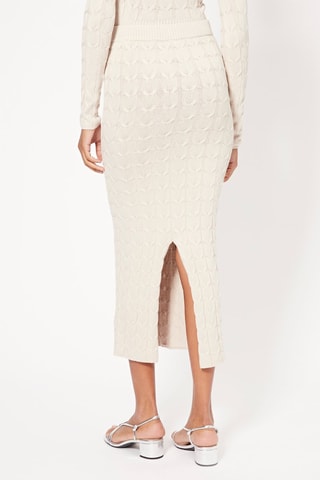 Jupe midi - Blanc
