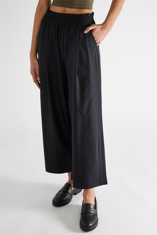 Pantalon wide legs - Bleu marine