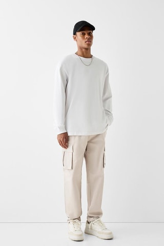 Pantalon cargo - Beige