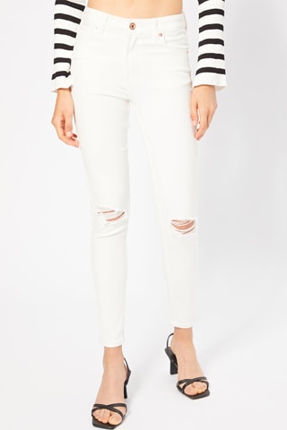 Jean skinny 7/8 - Blanc